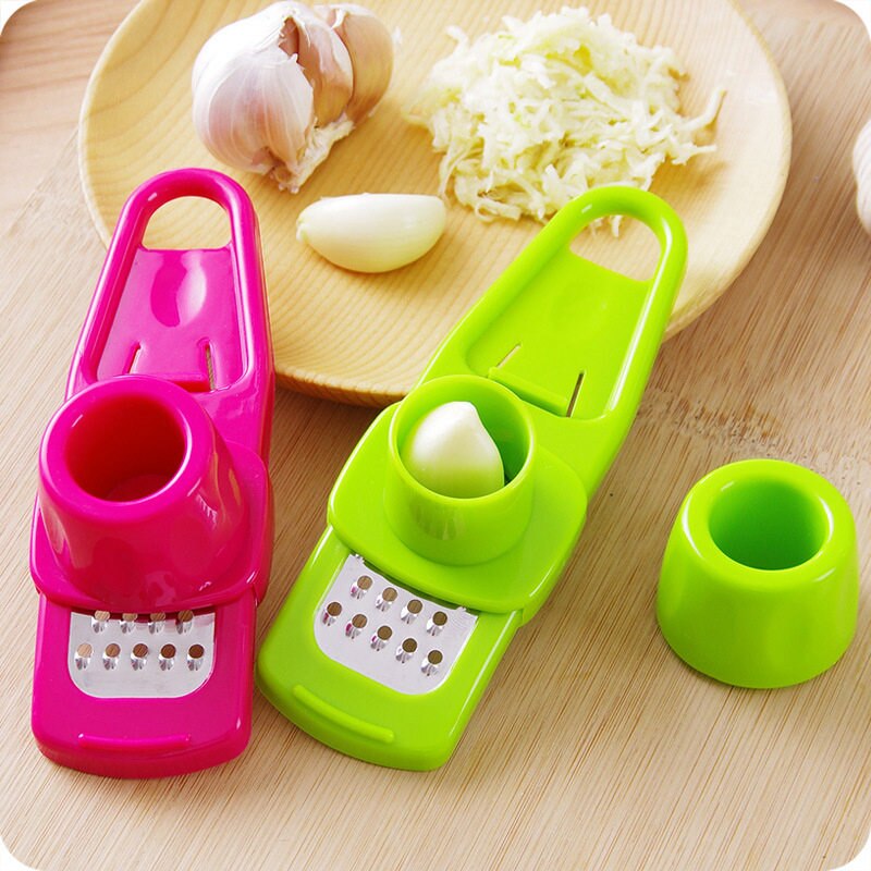 Trække hvidløg/løg hakker knuser presse manuel food cutter processor til frugt grøntsager kød køkken værktøj mini mad hakker: A000
