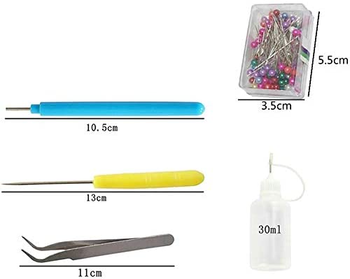 Juego de Herramientas Quilling todo en uno, Kit completo de herramientas Quilling con estuche de almacenamiento