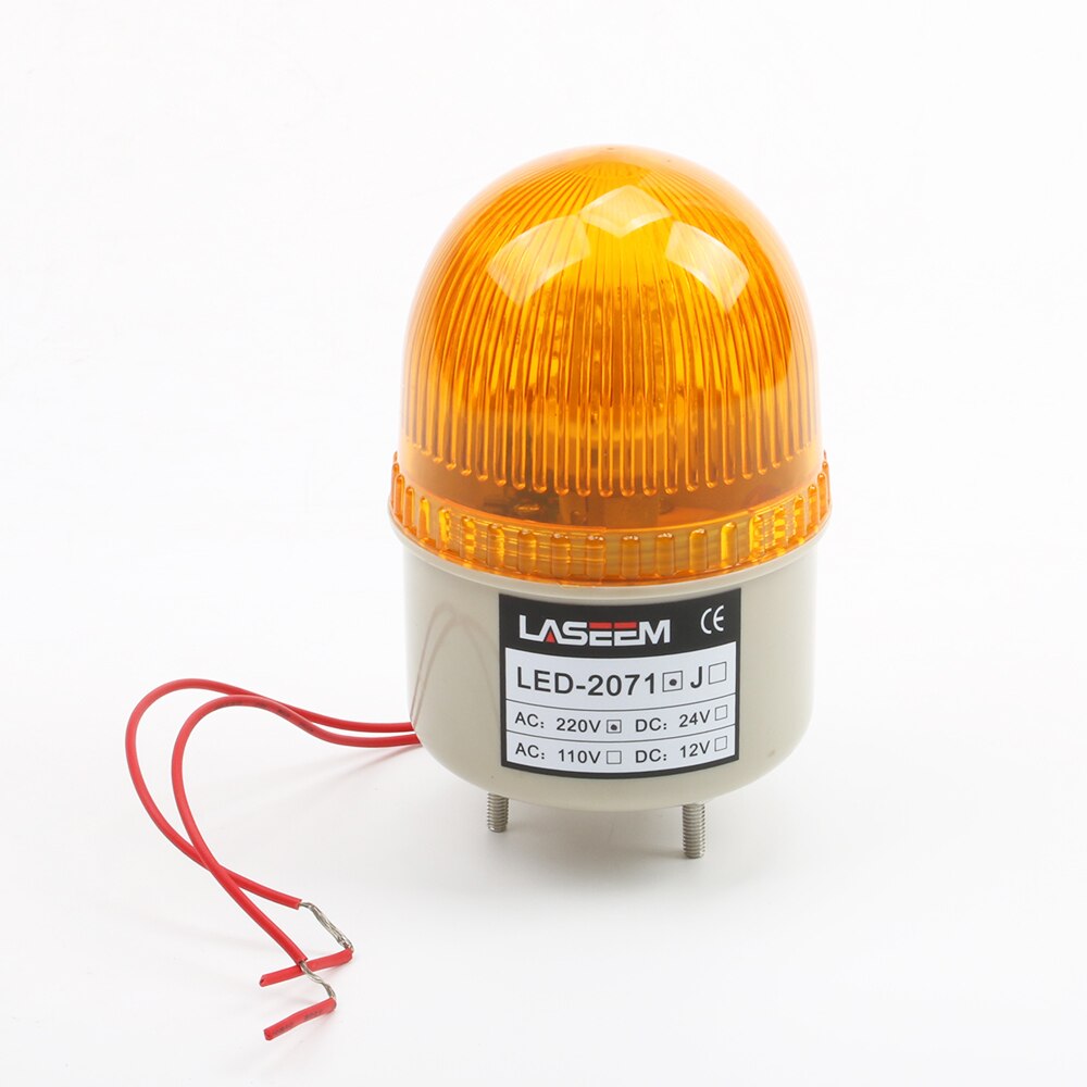 DC 12V 24V AC 110V 220V LED-2071 Red Yellow Green Blue Warning Light Lamp Siren Industrial Warning Without Buzzer