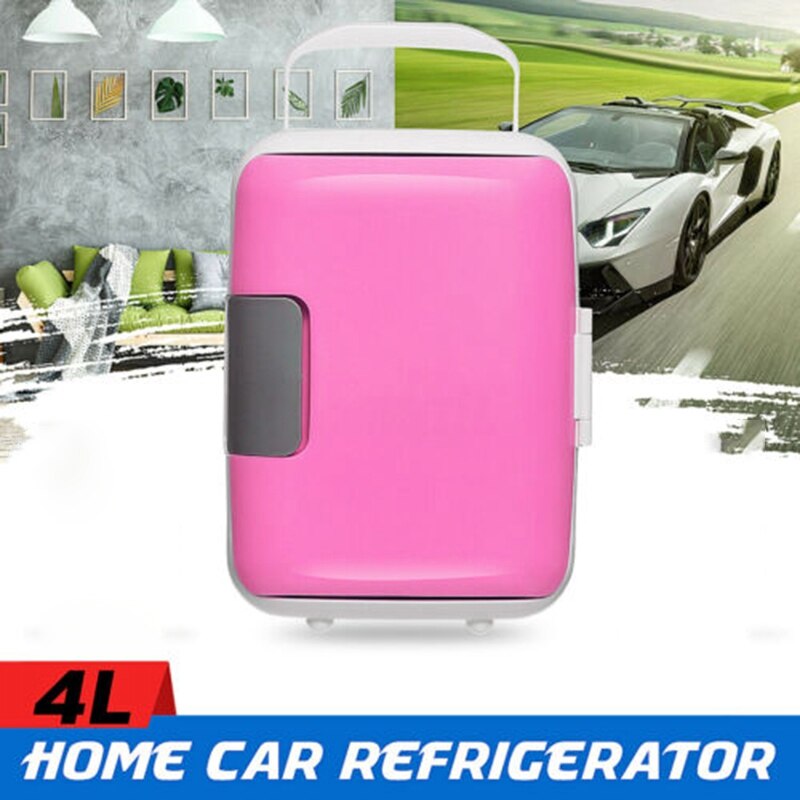 4l 12v/220v elektrisk bærbar mini køleskab køleskab køler fryser bil hjem