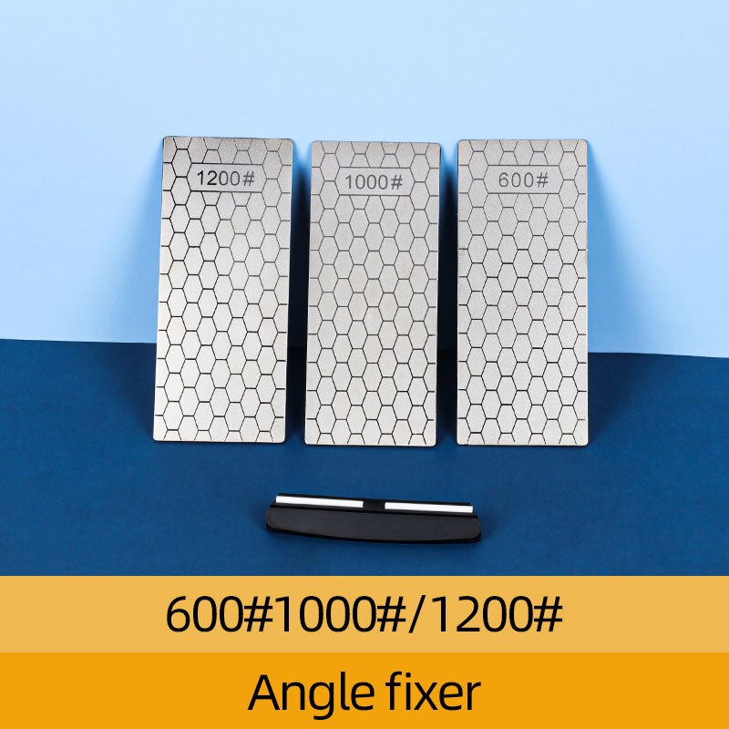 Afilador de cuchillo de diamante piedra de afilar de accesorios de herramientas de cocina Gadgets 1- 4 Uds conjunto Grit 400 de 600 de 1000 bien Whetstone: 60010001200Locator