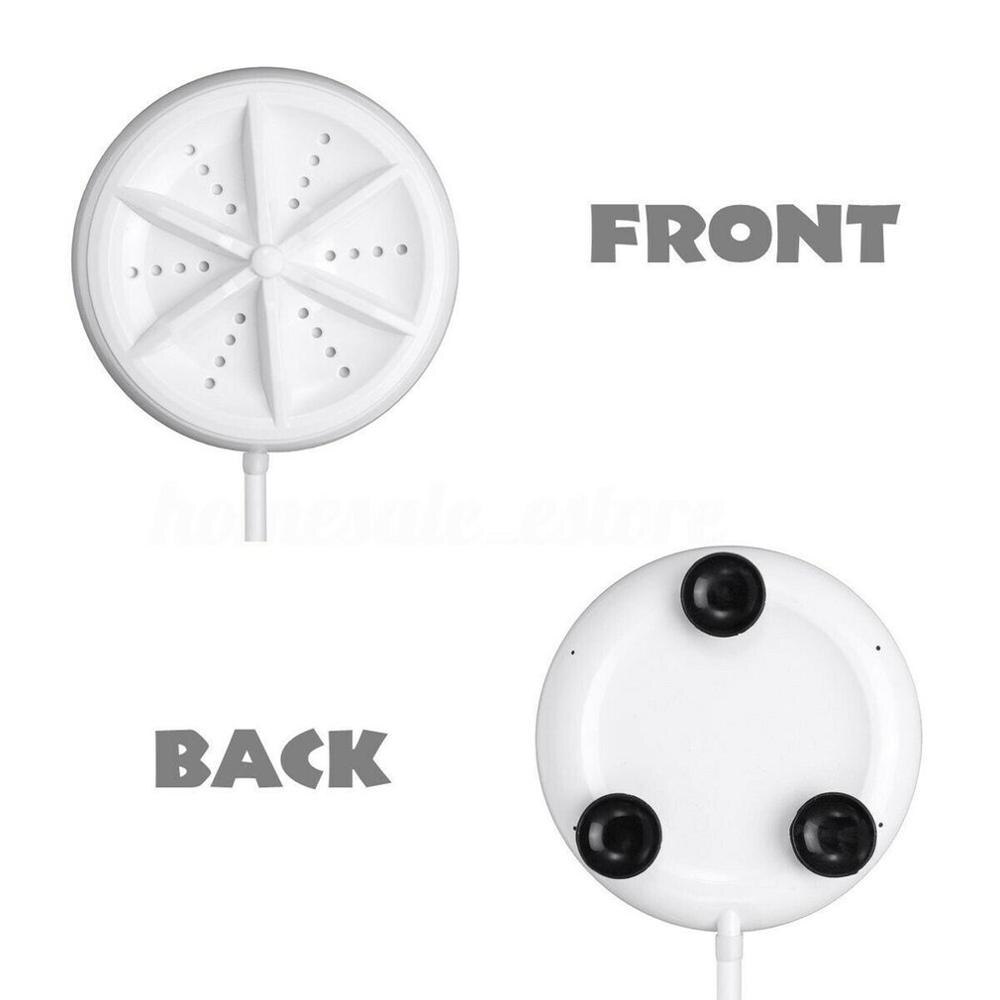 Mini Ultrasonic Washing Machine Portable Usb Turbo Personal Rotating Washer Convenient Travel Home Business Travel Use