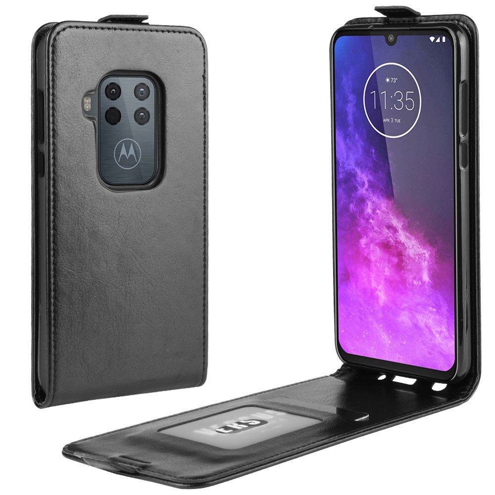 UP Down Leather Case For Motorola One Power P30 One P30 One ZOOM Phone Bag Vertical Flip Leather Cover Cases Card Slot Holster