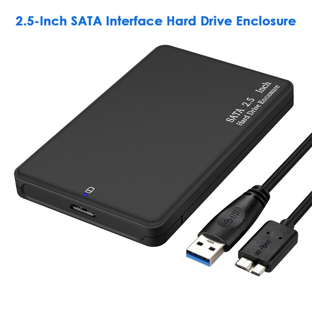 Boîtier pour disque dur externe SATA HDD/SSD 2.5 pouces, USB 3.0, Portable, sans outil, haute vitesse