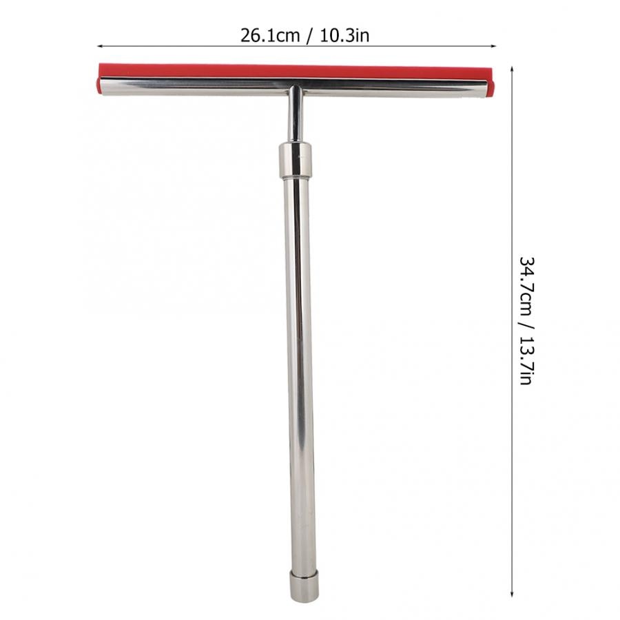 Extendable Handle Stainless Steel Window Glass Cleaner Wiper Bathroom Mirror Brush Glass Cleaner Wiper Wiper Surface Clean Tool