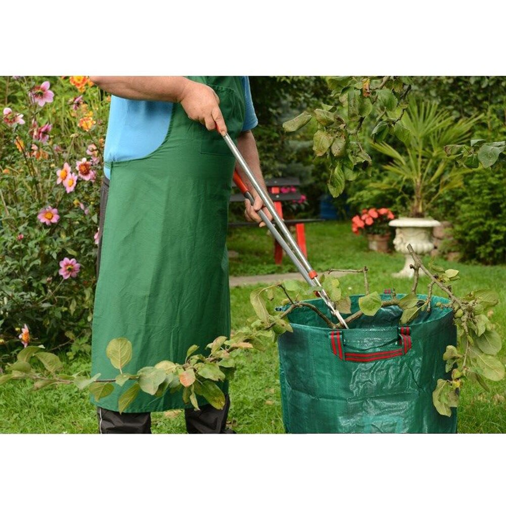 Newly 272L Garden Waste Bag Reuseable Leaf Grass Lawn Pool Gardening Bags VA88