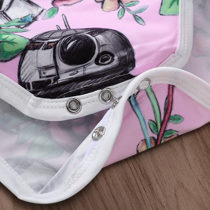 0-18M été cool mignon -né fille garçon vêtements robot body à manches courtes coton vêtements vêtements