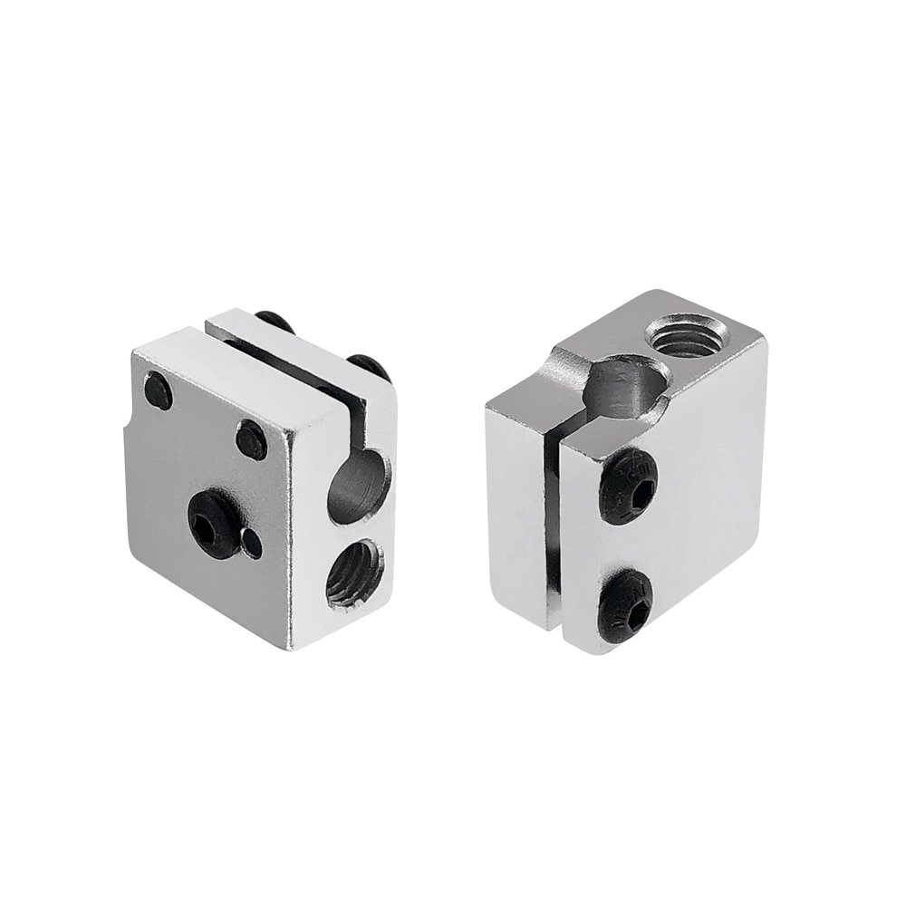 1pcs Volcano end eruption heater block 1.75 3mm Filament V5 V6 Extruder J-head Aluminium Heater block for Sidewinder X1