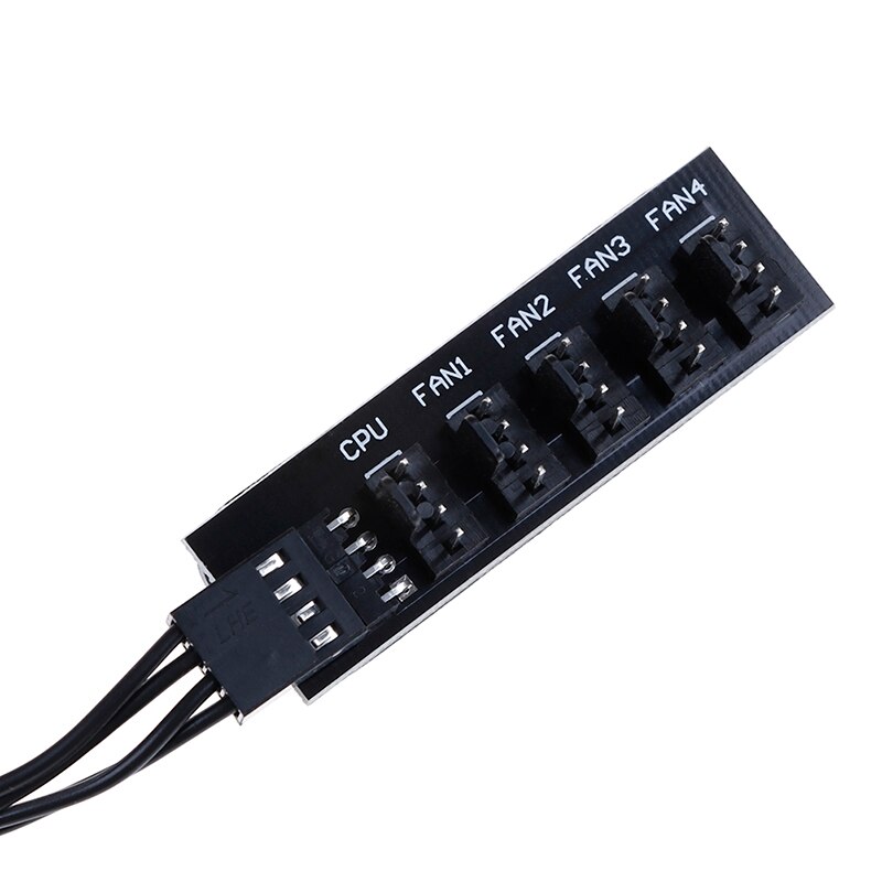1 To 5 4Pin CPU cooler case fan Hub splitter adapter power cable