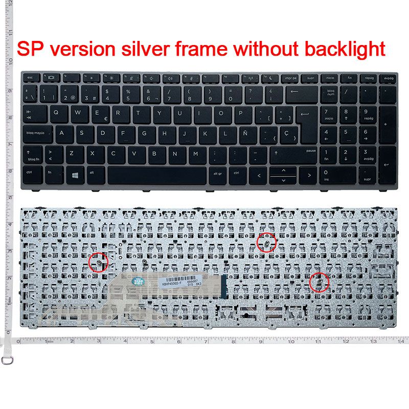 US/SP/UK laptop keyboard for HP Probook 450 G5 455 G5 470 G5 650 G4 650 G5 English black keyboard Backlit