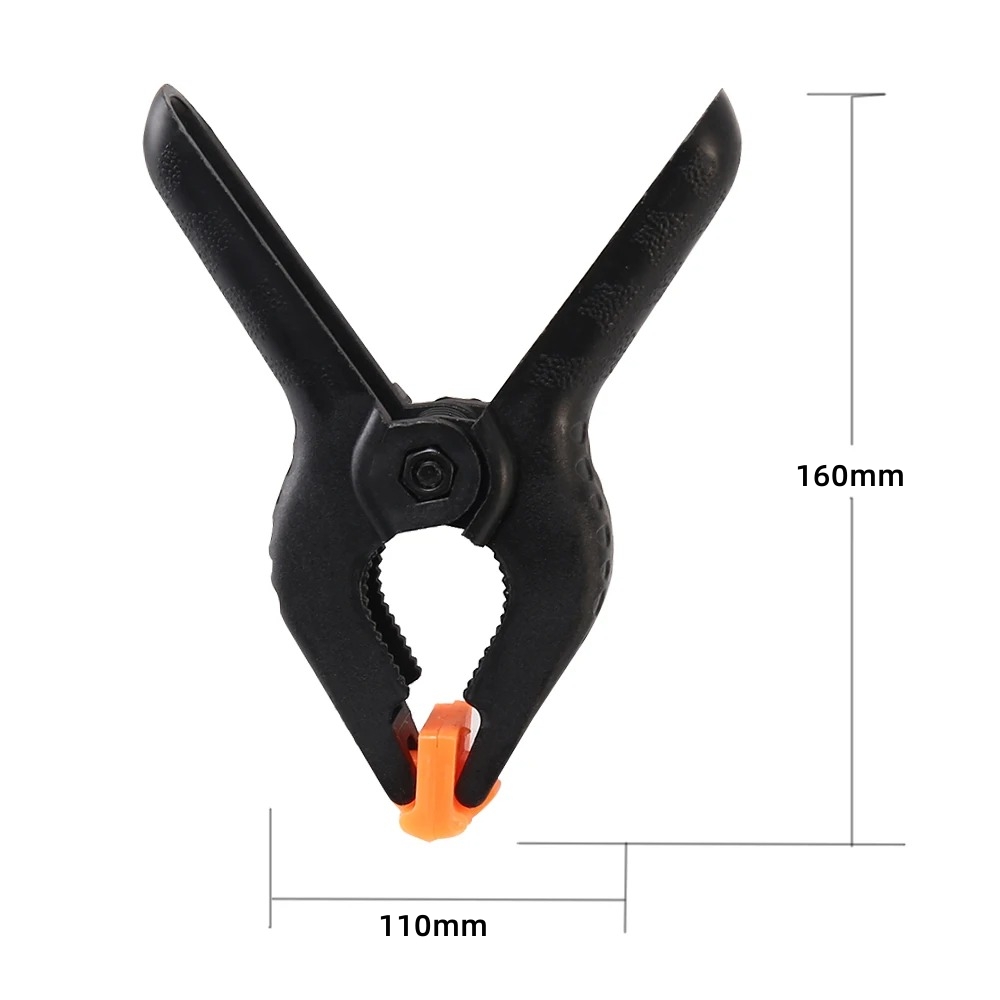 Braçadeira em forma de a, braçadeiras de mola de 6 polegadas, braçadeiras de plástico e nylon para carpintaria, fixação rápida, clipe de pano para fundo de foto