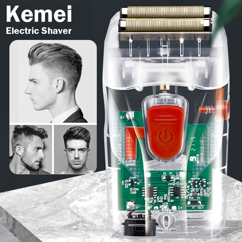 Kemei Tondeuse À Cheveux pour hommes Rasoir Électrique Tondeuse À Cheveux Hommes Coupe De Cheveux pour Hommes Tondeuse Professionnelle Alternatif Rasoir