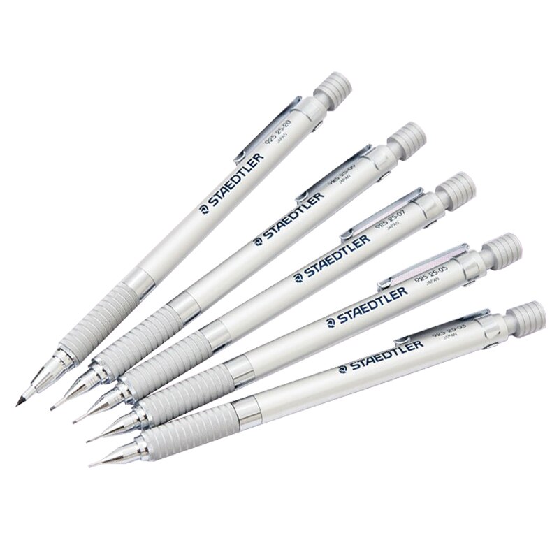 Staedtler 925 25 metalhåndtag mekanisk blyant 0.3/0.5/0.7/0.9/1.3/2.0mm automatiske blyanttegning skriveredskaber