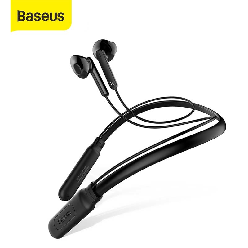 Baseus s09 bluetooth fone de ouvido sem fio à prova dwireless água ipx5 neckband fone fone fone de ouvido esportes estéreo