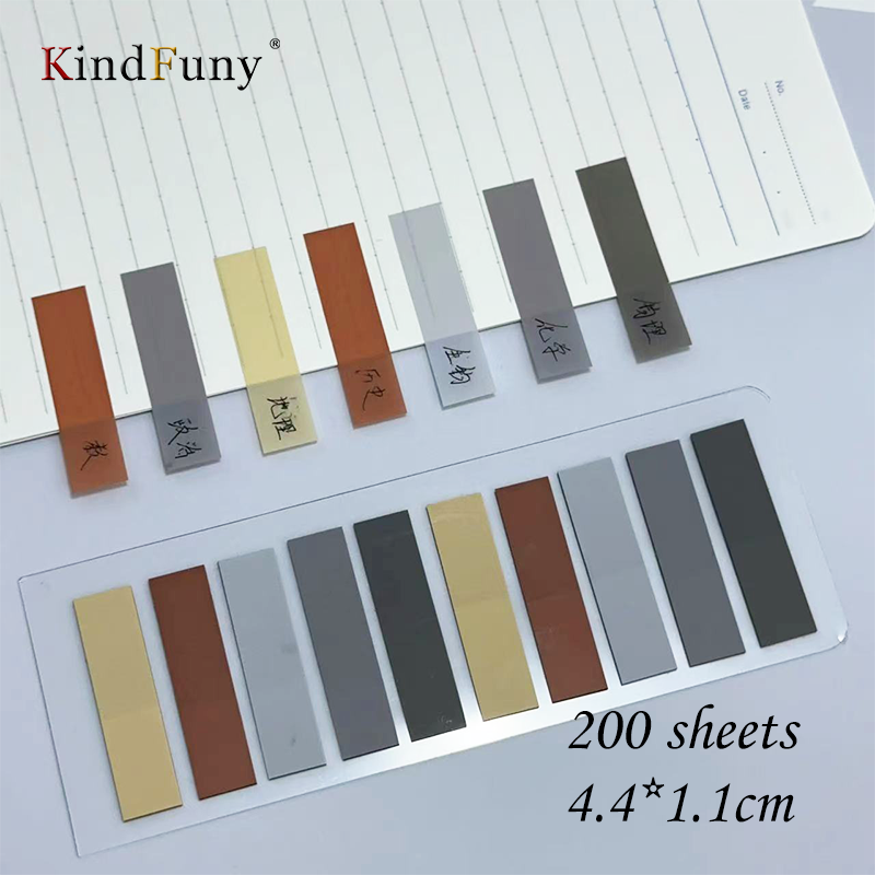 KindFuny 200pcs Stationery Sticky Note Index Tabs Arrow Flags Sticky Note for Page Marker Planner Stickers Post It Book: Yellow