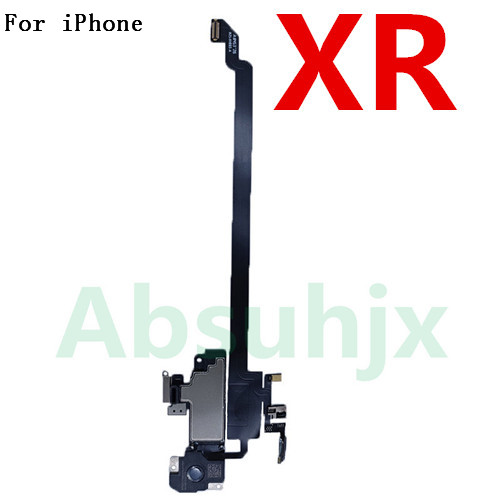 oben Vorderseite Ohrhörer biegen Kabel Für iPhone X XS XR 11 Profi Max 12 Mini Sensor Nähe Kleine Kopfhörer Ohr lautsprecher Headset Teile: Weiß