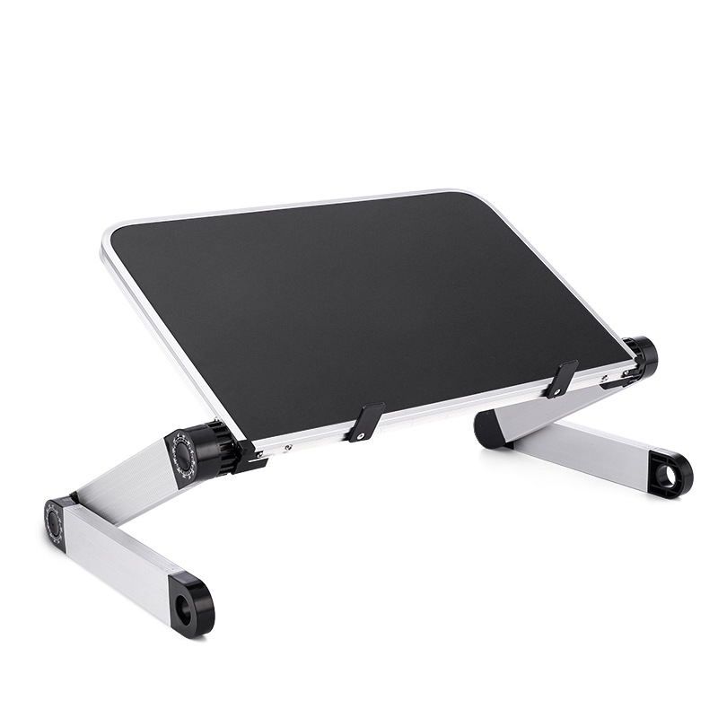 Tragbarer klapptisch aus aluminiumlegierung, betttischständer, ergonomische notebook-laptop-computerhalterung für 11-17- zoll-notebook-pc
