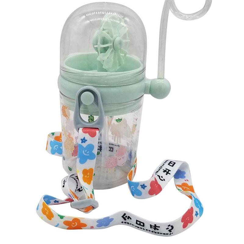 250 Ml Kinderen Grappig Whale Water Spray Drinkbeker Cartoon Zuigflessen Met Rietjes Draagbare Kinderen Cups Drinkware Cup: D