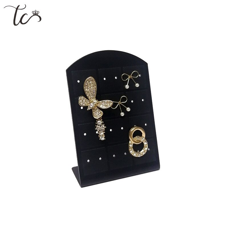 Support pour boucle d'oreilles support boucles d'oreilles présentoir en plastique boucle d'oreille organisateur bijoux support organisateur De Joyas pour 12/24/36 paires