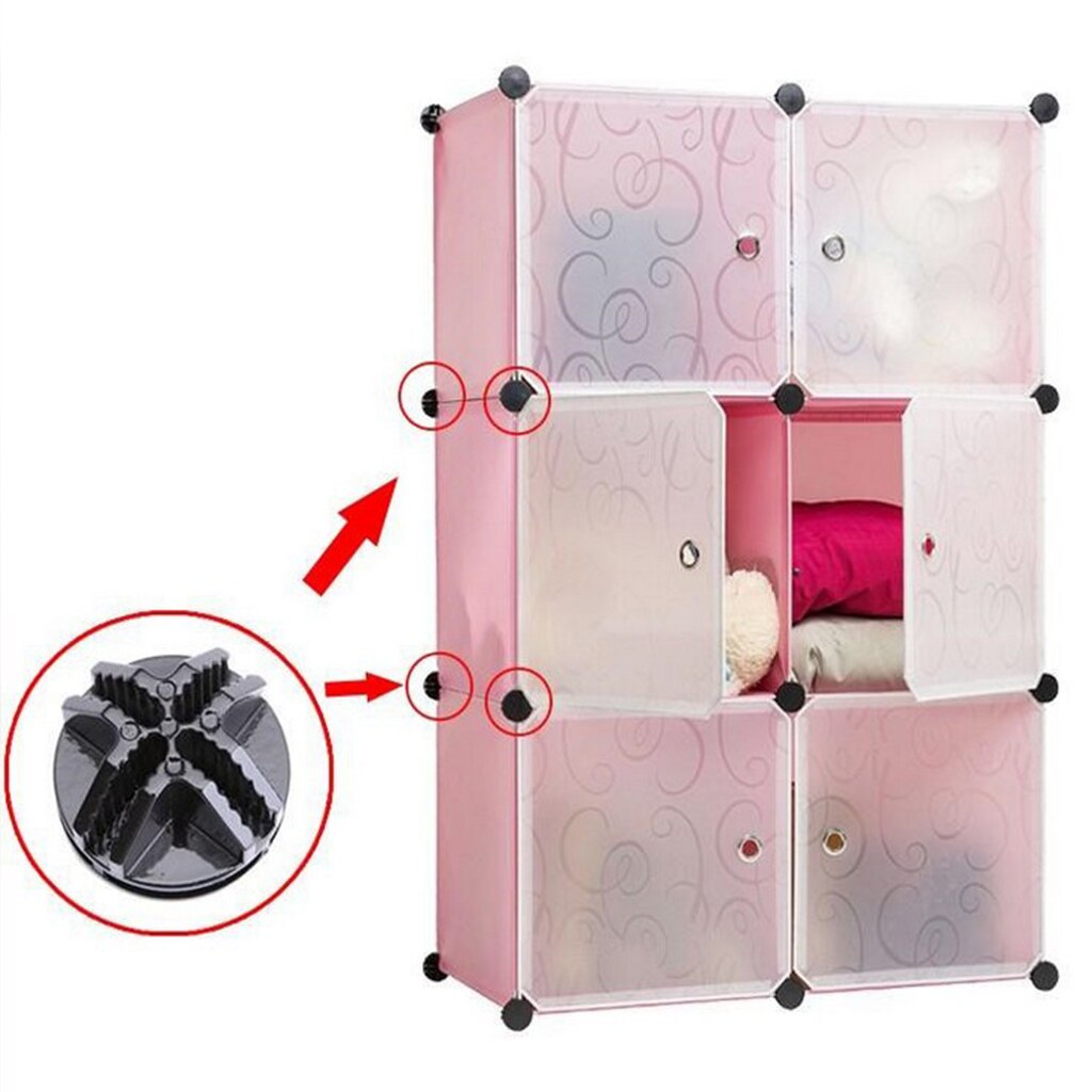 10 Pack Plastic Connectors Wire Cube Plastic Connectors Mesh Snap Organizer Grid Cube Organizer Connector for Wire Shelving