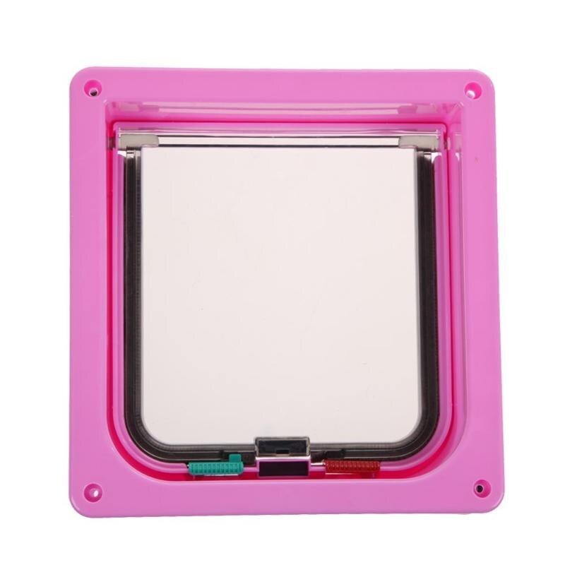 3 Size 4 Way Pet Cat Puppy Dog Supplies Lock Lockable Safe Flap Door