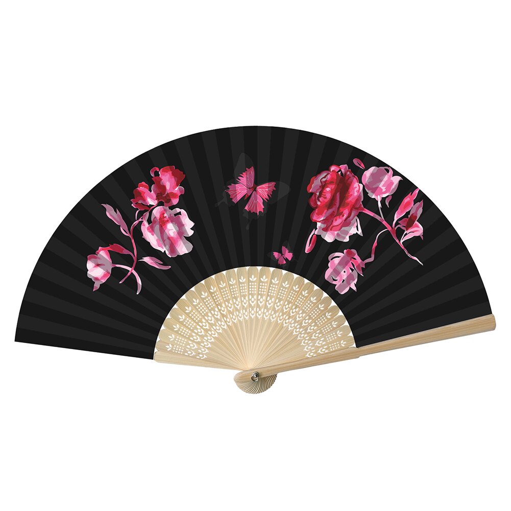 Handmade Oil Painting Ginkgo Leaf Folding Fan By Numbers DIY Painted Craft Home Decoration Digital Oil Painting Fan: G