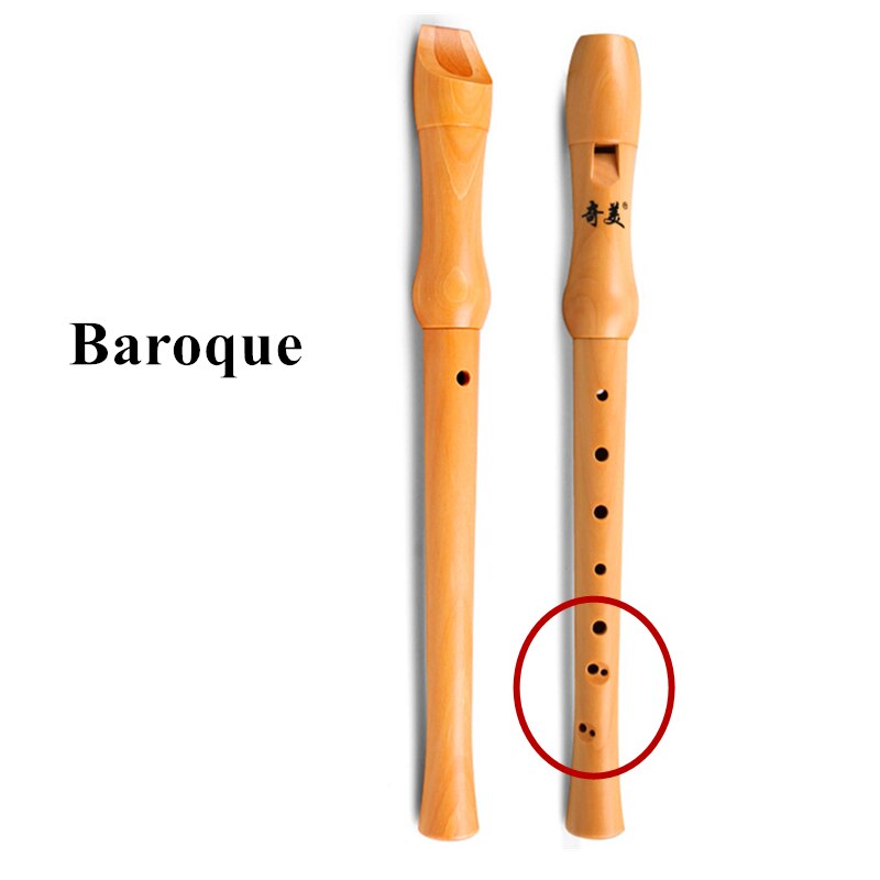 Wooden Recorder Soprano 8 hole Germanic/Baroque Vertical Clarinet Flute Chinese Vertical Flauta Wood wind Musical Instrument