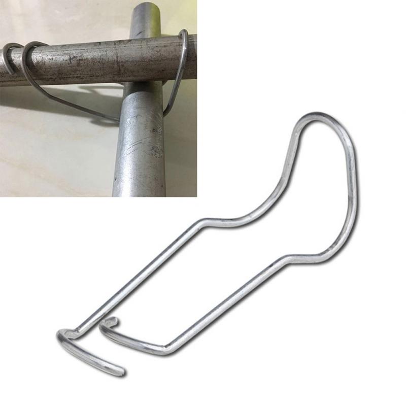 10pcs/set Steel Tools Vegetables Spring Wire Clip Flowers Home Connector Fixing Clamp For Greenhouse Pipe Support Plant Buckle