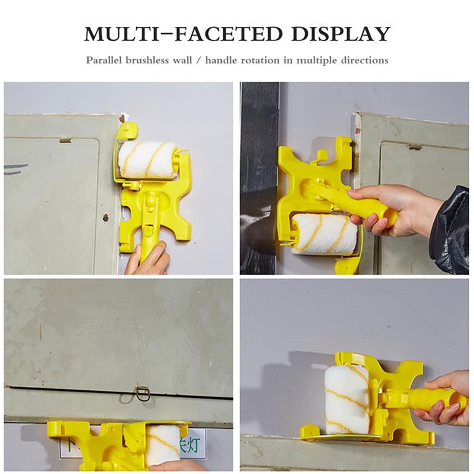 Multi-Functionele Roller Borstel Clean-Cut Anti-Smudge Verf Edger Roller Borstel Veilig Hulpmiddel Voor Muur Plafond