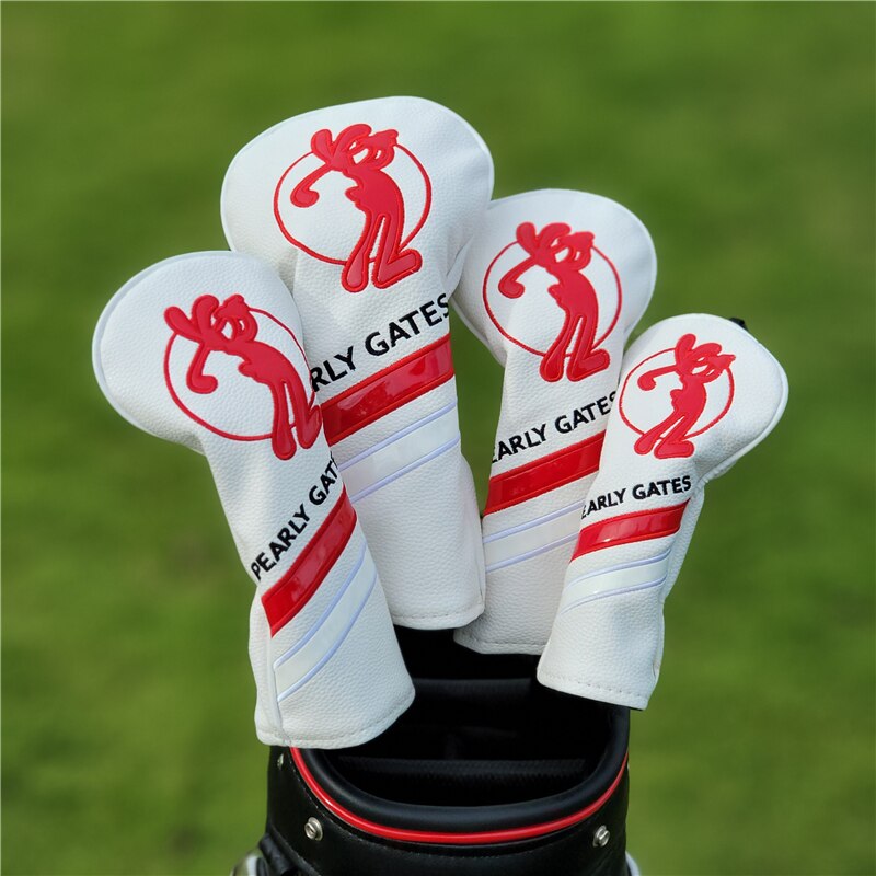 Golf Woods Headcovers Covers For Driver Fairway Hybrid 135H Clubs Set Heads PU Leather Unisex Protector Golf Accessories