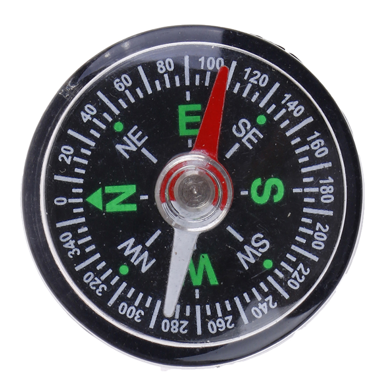 30mm mini kompass camping vandring utomhus resor navigering vilda överlevnadsverktyg