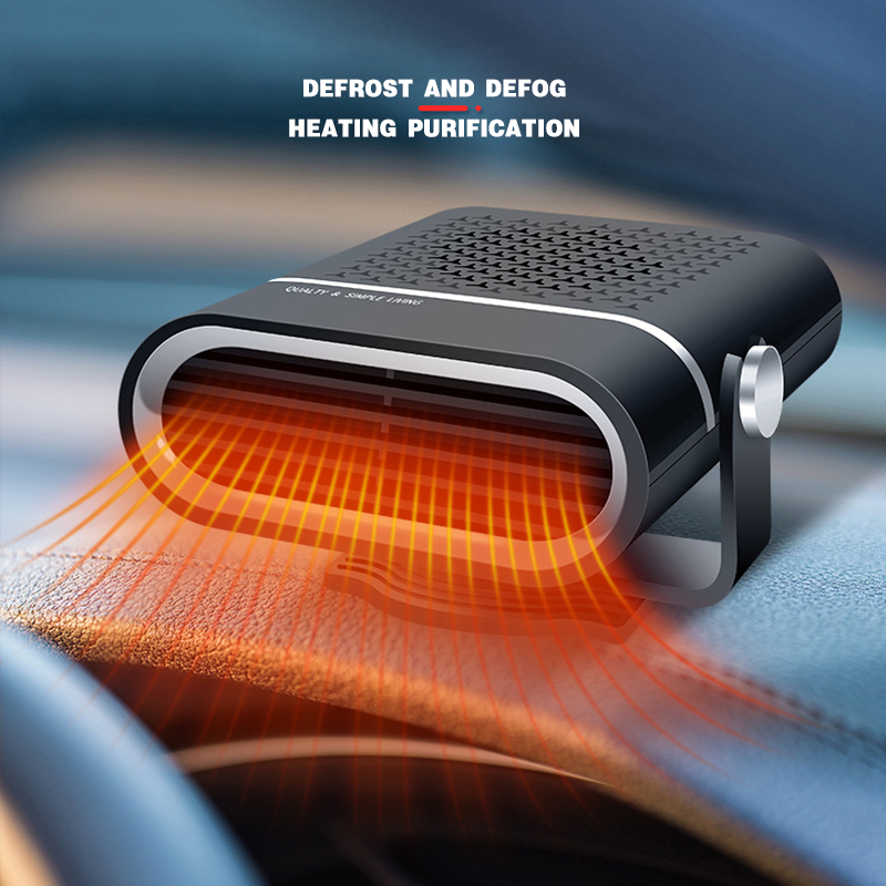 1000W Car Heater Electric Heating Fan Defogging 12V/24V Portable Electric Dryer Windshield Demister Defroster For Car Home