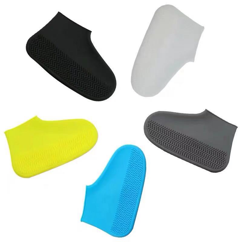 Cubrezapatos de silicona impermeables, cubrezapatos de goma antideslizantes para días lluviosos, protectores de botas reutilizables M/L, accesorios para clima húmedo