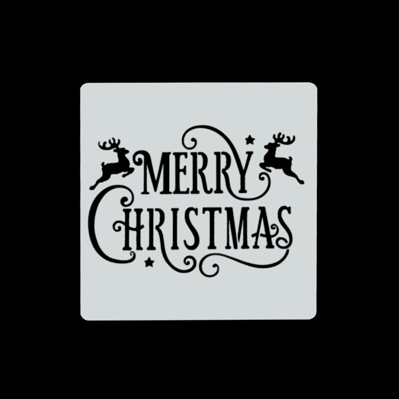 7pcs/set Merry Christmas Reindeer Santa Clause Layering Stencils Painting DIY Scrapbooking Craft Embossing Decorative Template: B07