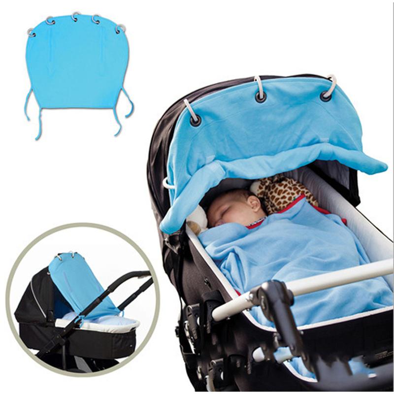 Kinderwagen Accessoires Zonnekap Geventileerde Zon Bescherming Cover Rolling Gordijn Zonnescherm Doek