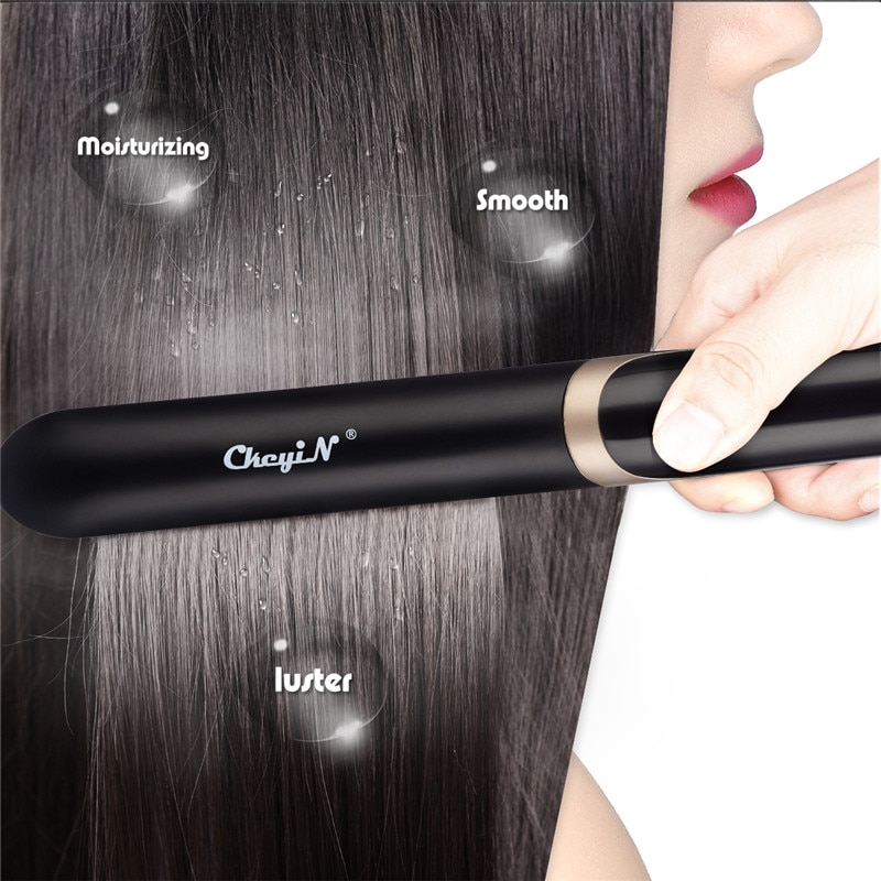 Original Hair Straightener Curler Ionic Infrared Flat Iron Hair Curling Iron LCD Display Ceramic Styling Tool P49