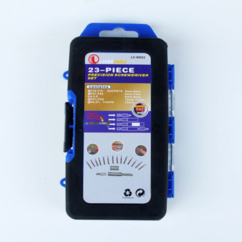 23pcs Adjustable Torque Wrench Fast Auto Repair Repair Tool Ratchet Mechanical Torque Wrench Socket Bit Combination Set