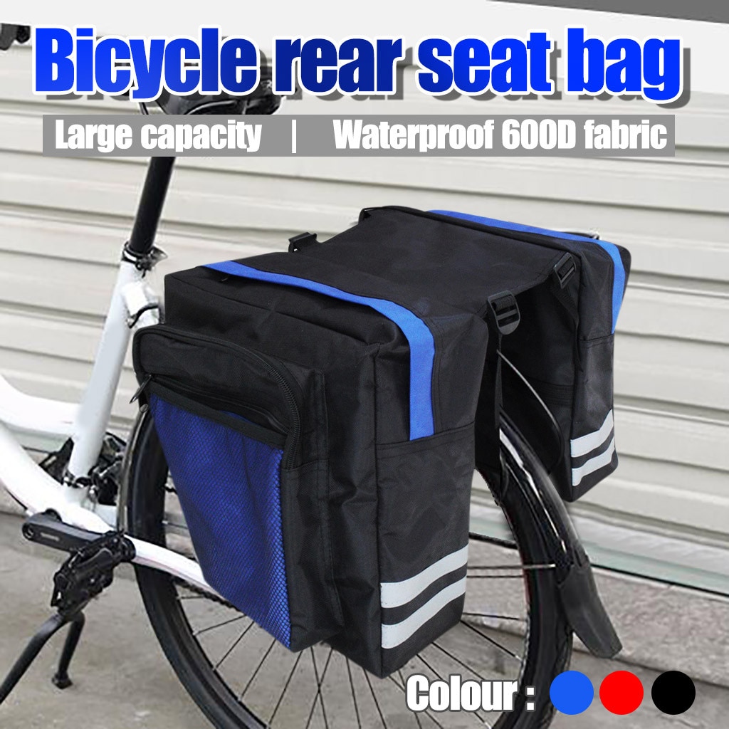 Multifunctionele Fiets Rear Seat Bag Trunk Bag Rear Fietstassen Fiets Zadel Rack Kofferbak Zakken Bagagedrager Bike @ 40
