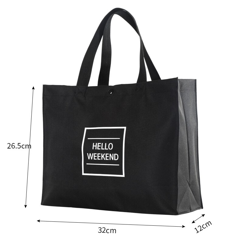 Femmes pliable sac à provisions réutilisable Eco grand unisexe sacs à bandoulière fourre-tout épicerie tissu sacs poche: middle