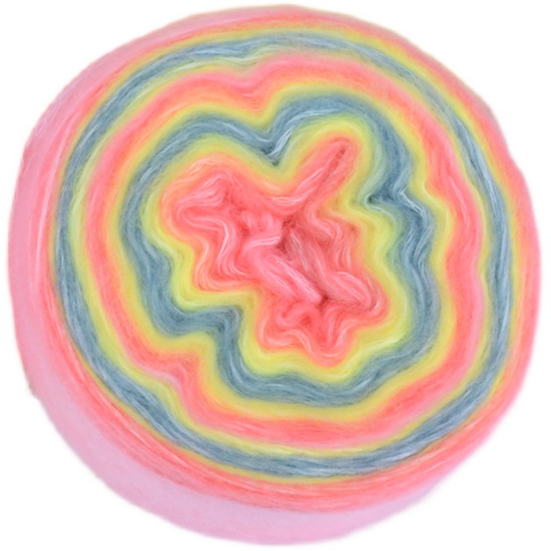 100g Long Plush Mohair Wool Blend Yarn for Hand-Knitting Fine DIY Crochet Thread Socks Scarves Sweaters Blankets