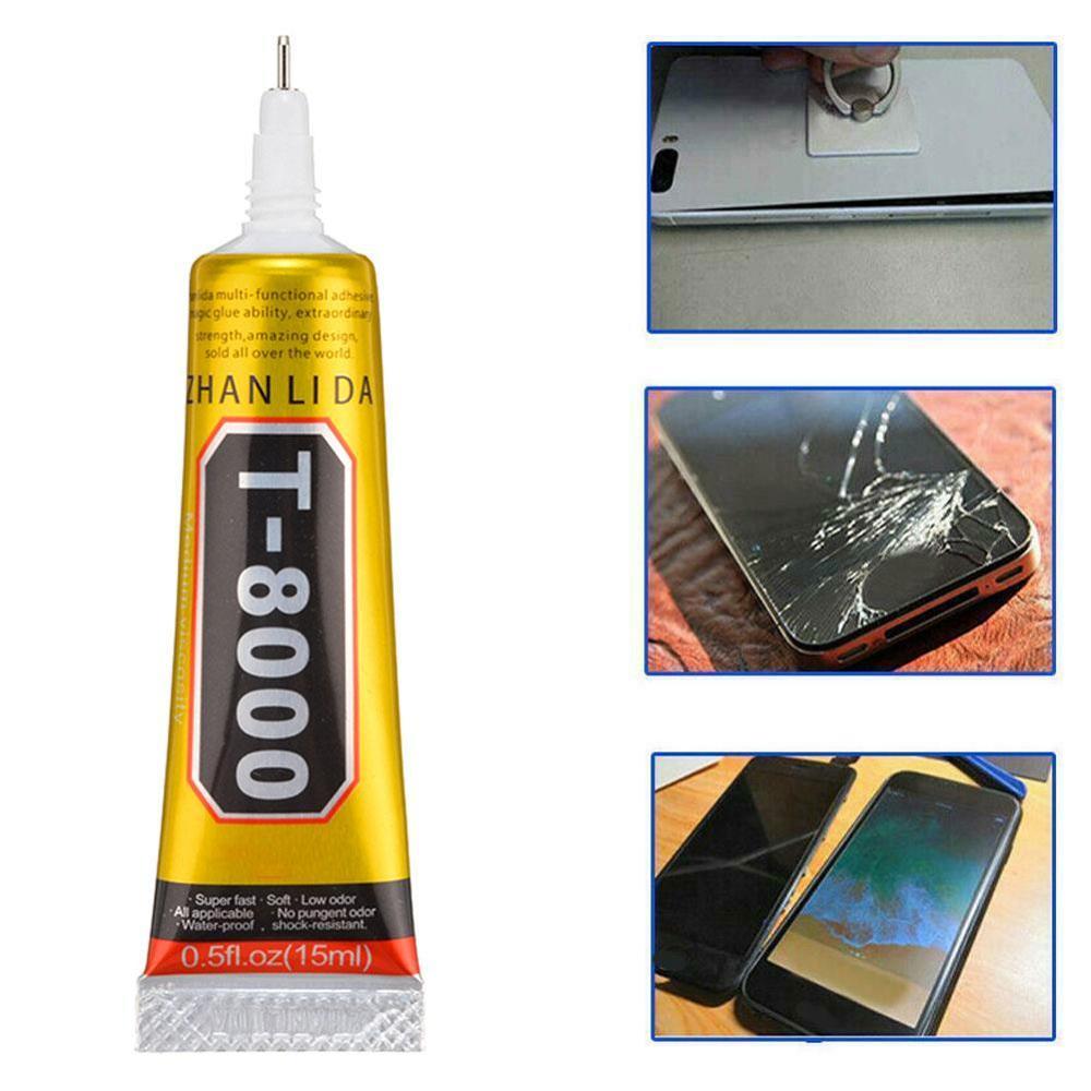 Mobile Phone Repair Adhesive T8000 Glue 15ml Super Repair Phone Tablet Screen Adhesive Sealant Mobile D2P0