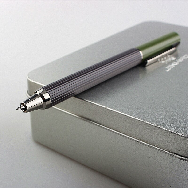 4PCS rotate Fountain Pen Retractable Extra Fine Nib 0.38mm Metal Matte Ink Pen with Converter for Writing