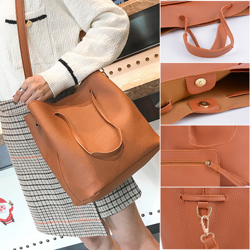4 pièces sac à bandoulière femmes concepteur de luxe sacs à main femmes sacs prune Bow doux messager sac à bandoulière pour les femmes