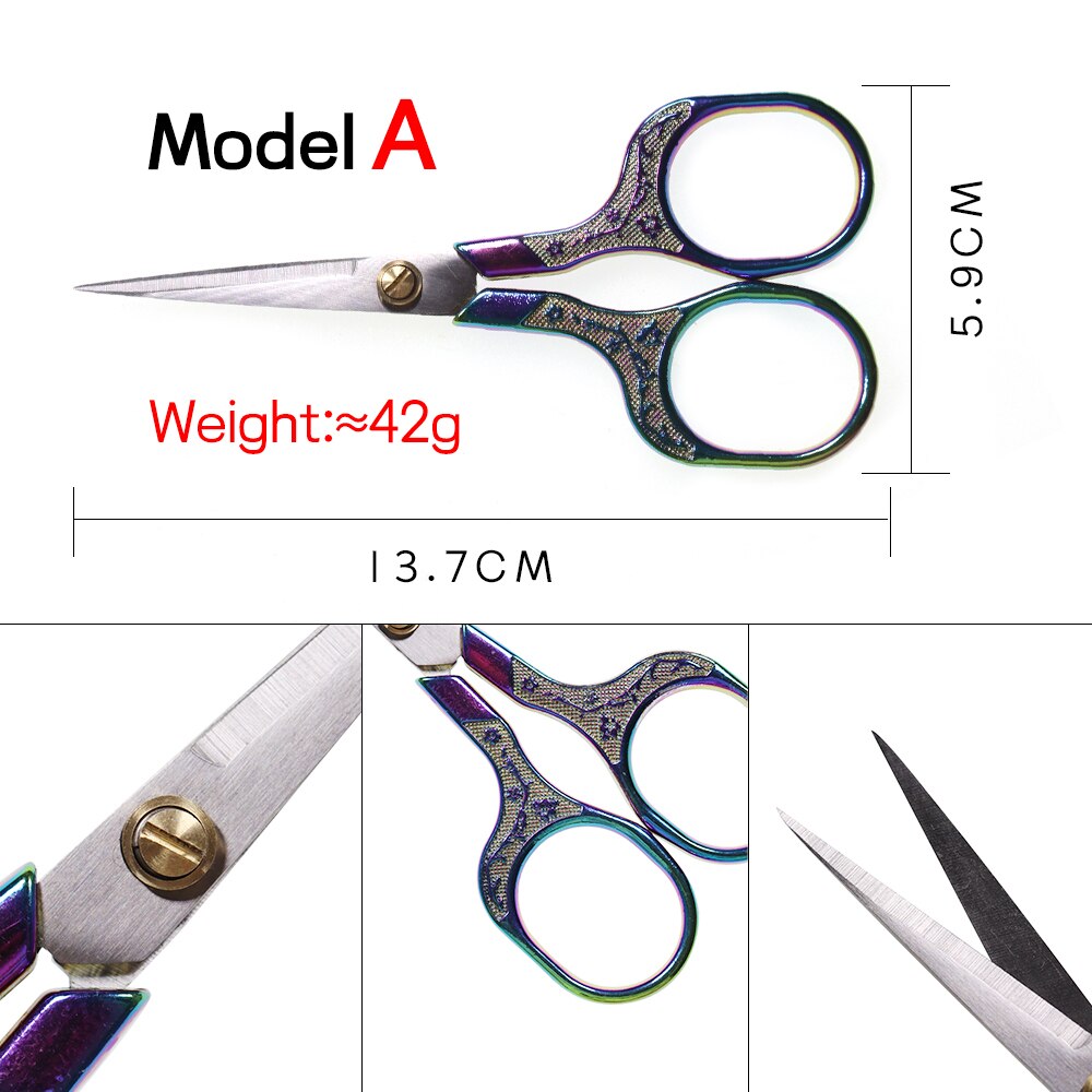 Bimoo 4 Modellen 1Pc Rvs Carbide Vliegbindset Schaar Gekarteld Rechte Bladen Schaar Koppelverkoop Gereedschap