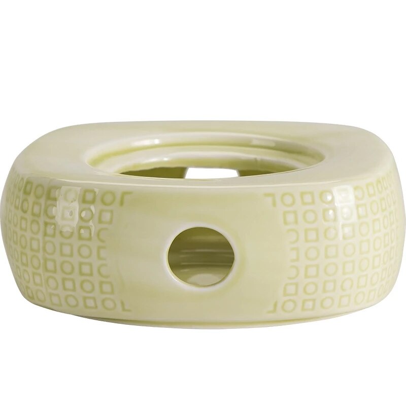 Ceramic Candle Heater Flower Tea Warmer Heating Base Boiled Wine Flower Tea Coffee Heated Insulation Base Japanese Style