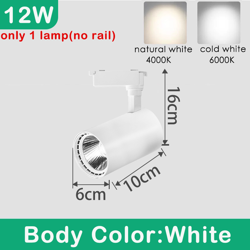 LED-schienenlicht Stelle LED 10W 20W 30W Wandleuchte Flutlicht Kolben Schienen Stelle Schienenbeleuchtung Leuchte Bekleidungsgeschäft Wohnzimmer Hause: Licht Gelb / Schwarz