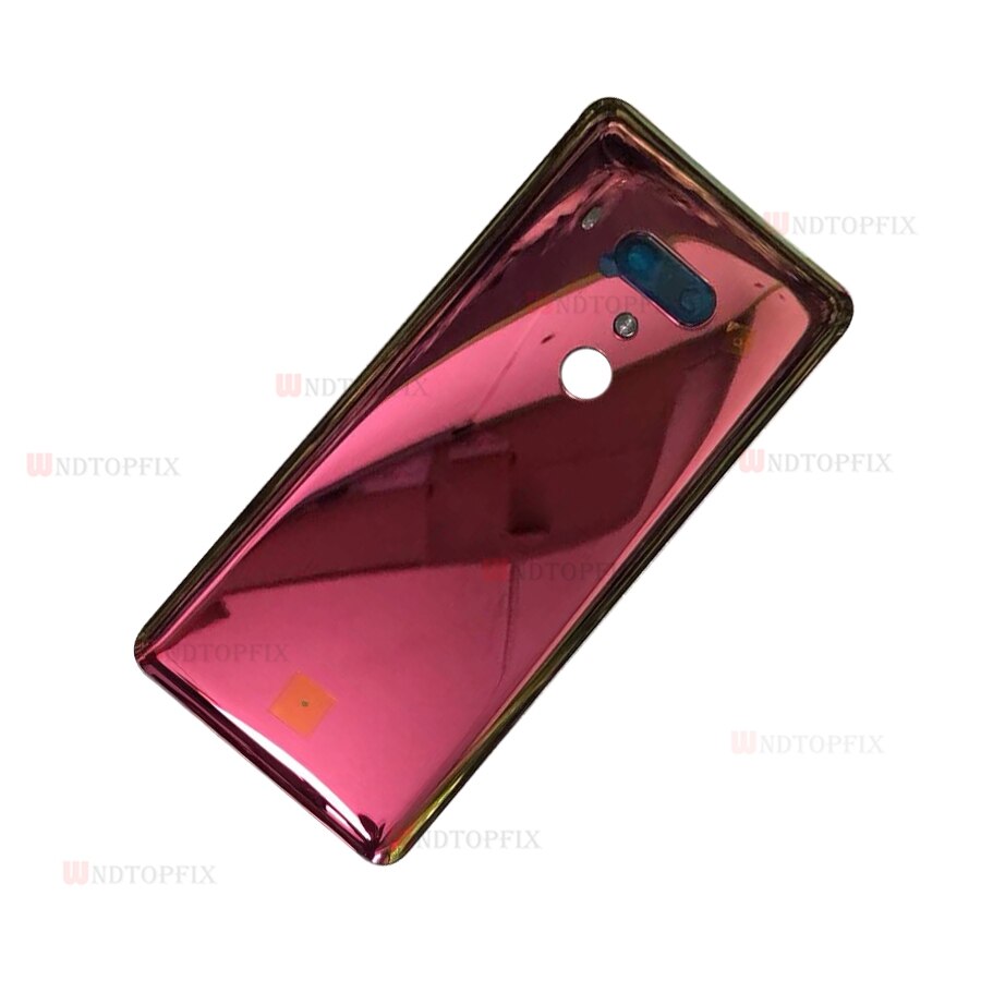 6.0 Inch Voor Htc U12 Plus Terug Batterij Cover Achterdeur Panel Glas Behuizing Case Vervanging Deel Voor Htc U12 + Batterij Cover: Red