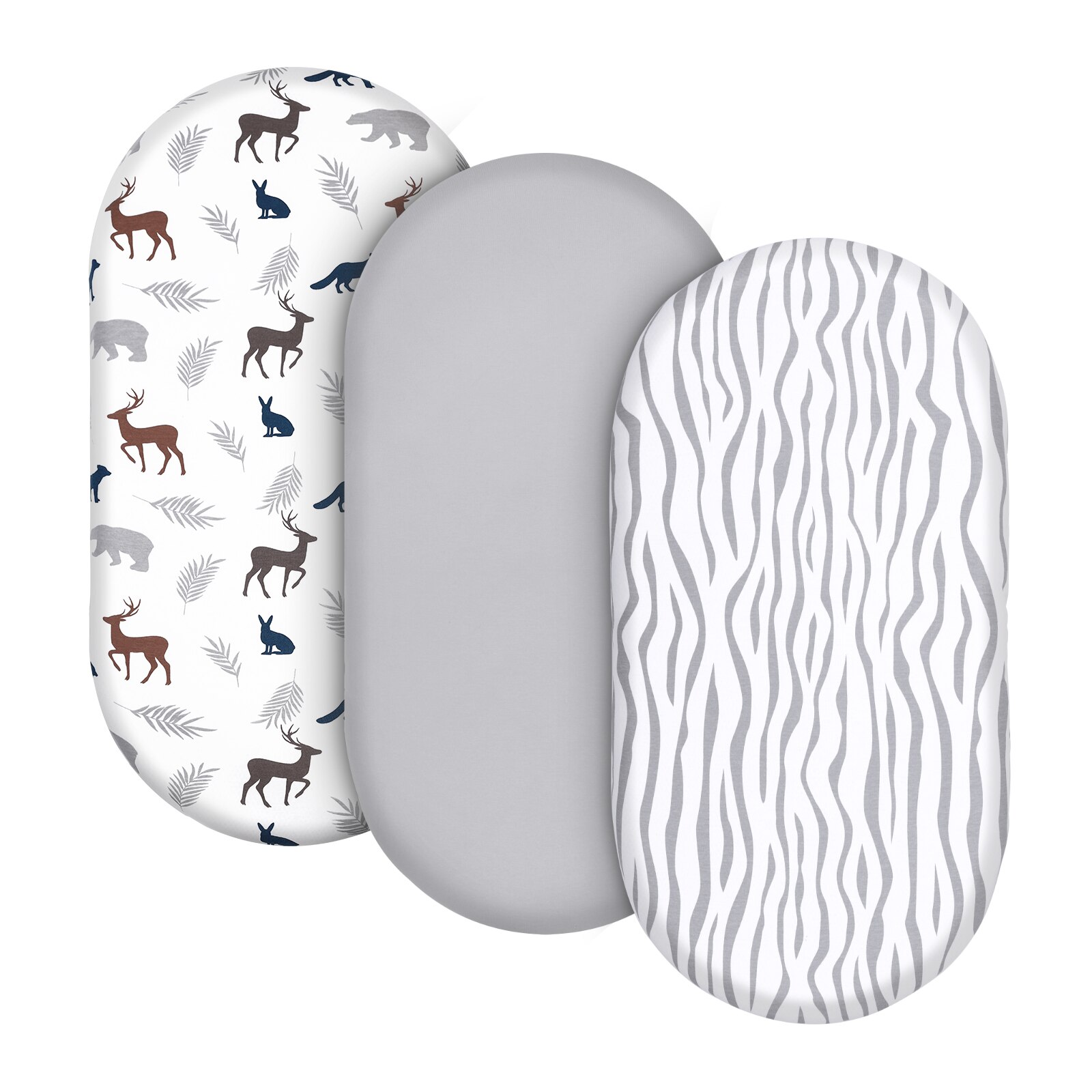 100% Katoenen Baby Wieg Hoeslaken Crtoon Print Pasgeboren Zachte Wieg Laken Cradle Cover Voor Baby Mozes Mand Bed 82*41Cm: SCL30001