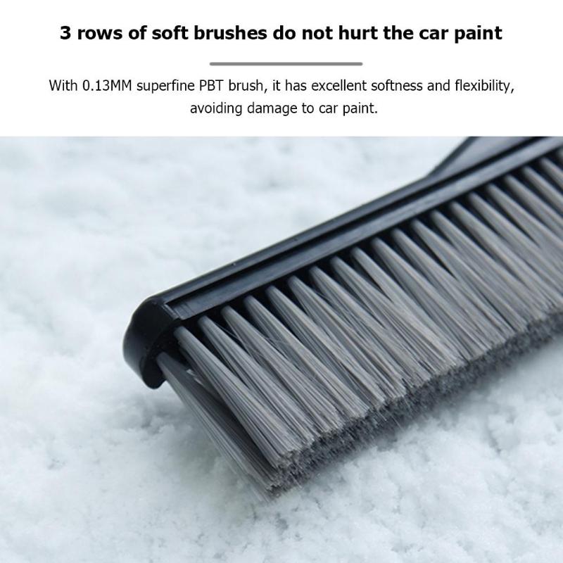 ABS Afneembare Sneeuwschuiver Ijskrabber Borstel Schoonmaak Tool Hoge Sterkte Lage Temperatuur Weerstand voor Auto Voorruit