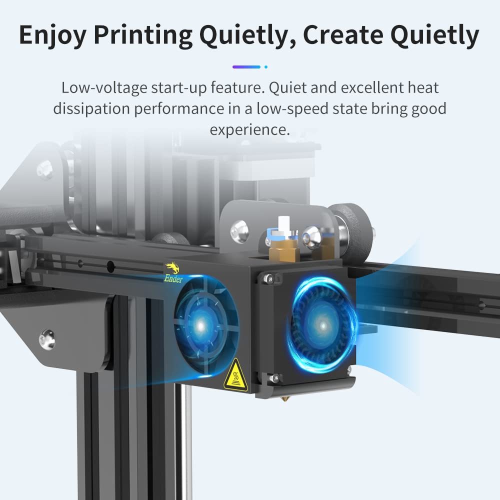 Creality Original 4010 Fans 40x40x10MM DC 24V Extruder End Fan and DC 24V Turbo Fan for Ender 3 / Ender 3 Pro 3D Printer